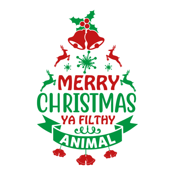 Merry Christmas Ya Filthy Animal | Tee Mart